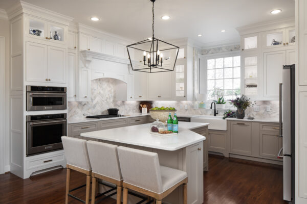 Kitchen and half bath remodel in Birmingham Alabama by L&M Design. Photographed by architectural and interiors photographer Tommy Daspit.
